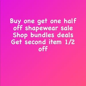 Buy 1 get 1. Half price